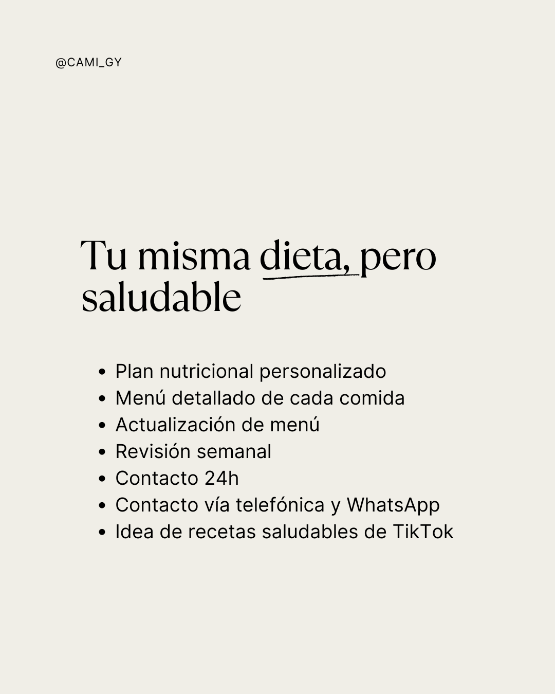 Plan Nutricional