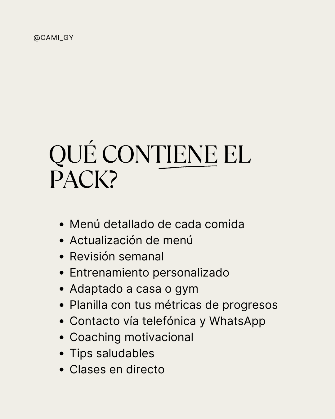 PACK dieta y entrenamiento