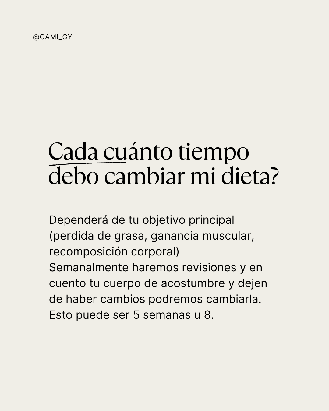 Plan Nutricional