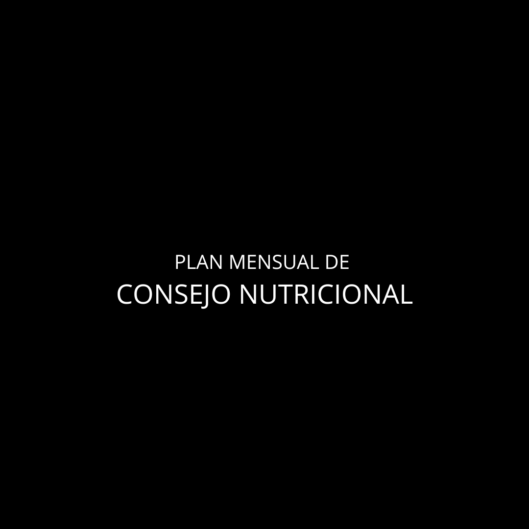 Plan Mensual Dieta