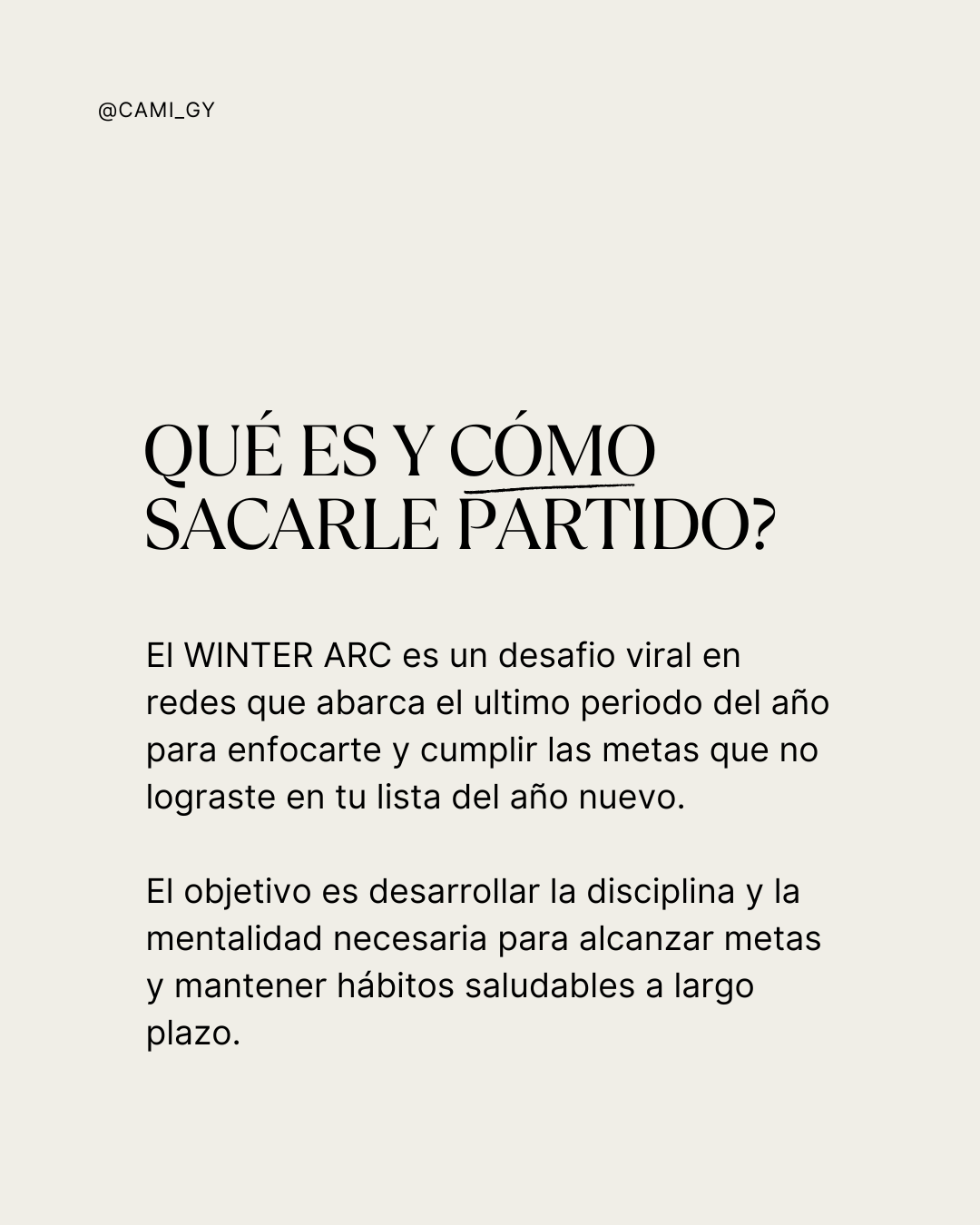 DESAFIO VIRAL: WINTER ARC