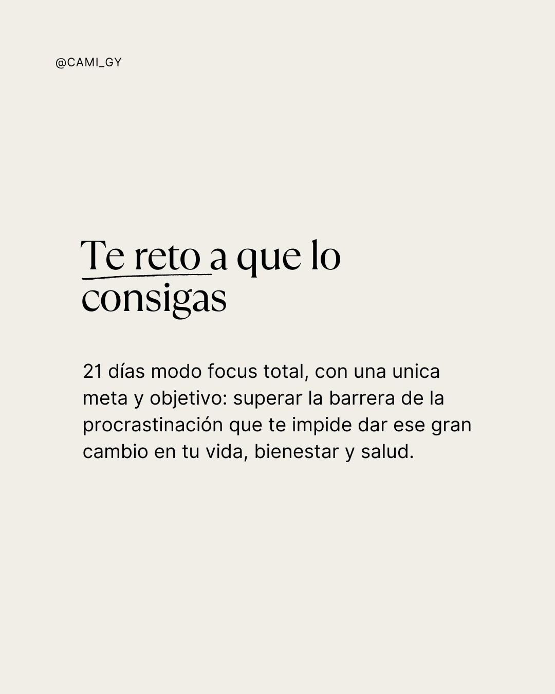 RETO 21 DÍAS