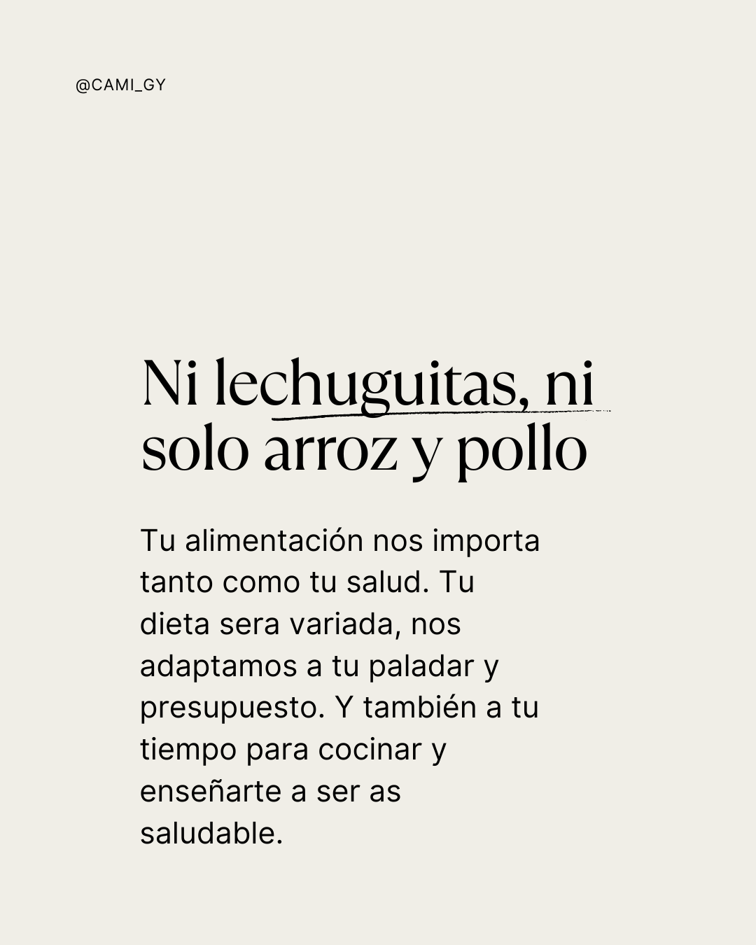 come sano y los resultados so garantizados